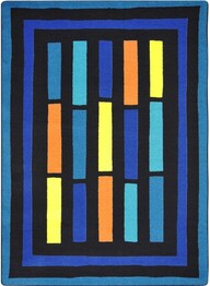 Joy Carpets Kid Essentials Traffic Jam Blue